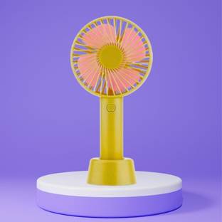 Clairbell Summer Fan (Portable Hand Fan) with Rechargeable For Home/Office/TravelJ455 with 1 Year Warr...