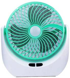 Lalson's High Speed Rechargeable Table Fan with LED-Light, For Home, Office Desk, Kitchen 5 Star 1400 ...