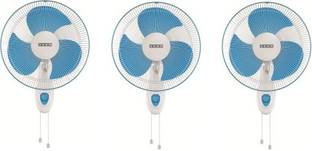 USHA Helix Pro High Speed 400mm pack of 3 with 1 Year Warranty 400 mm Wall Fan