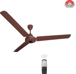 oceco Magnico Matt Brown with 3 Year Warranty BLDC Motor with Remote 1400 mm Ceiling Fan