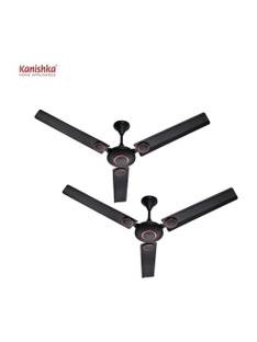 Kanishka Race Brown Copper with 24 Months Warranty Ultra High Speed, Anti Dust, Anti Rust, Energy Savi...