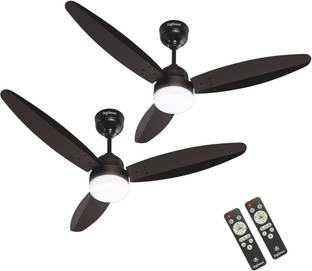 DIGISMART Autum Mark-1 380 RPM High Speed 28Watt With LED Light Inverter Technology 5 Star 1200 mm 3 Blade Ceiling Fan