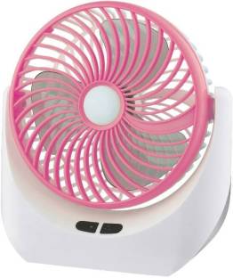 seasons High Speed-Rechargeable-Table Fan with LED Light, For Home, Office Desk, Kitchen 5 Star 1400 m...