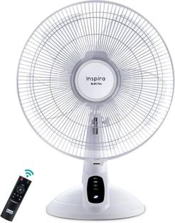 KUHL Inspira T1 400mm Power SavingFan|TouchScreen Control Panel|Tilt Swivel Function 400 mm 5 Blade Table Fan