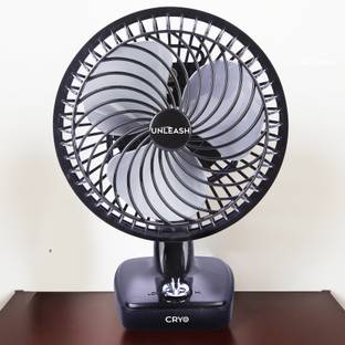 unleash CRYO HIGH SPEED 9 INCH 230 MM TABLE FAN FOR HOME with 1 Year Warranty Energy Saving 230 mm Table Fan