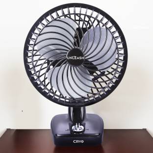 unleash CRYO HIGH SPEED 9 INCH 230 MM TABLE FAN FOR HOME 230 mm Energy Saving 3 Blade Table Fan