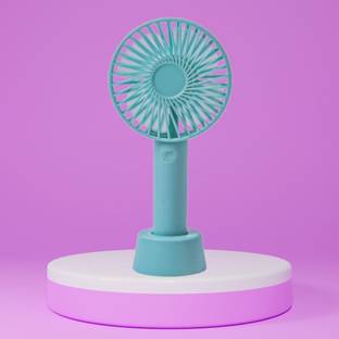 Clairbell Summer Fan (Portable Hand Fan) with Rechargeable For Home/Office/TravelJ383 with 1 Year Warr...