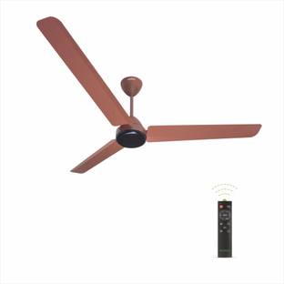oceco Ecos Brown 56 with 2 Year Warranty BLDC Motor with Remote 1400 mm Ceiling Fan