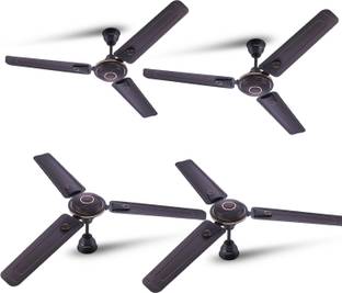 LONGWINGS Bolt inch Ultra High Speed 3 Blade Anti-Dust Decorative Star Rated Ceiling Fan with 2 Year Warranty Energy Saving 1200 mm Ceiling Fan