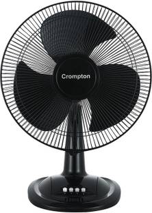 Crompton TF HISPEED GALE CLASSIC 16" Black 400 mm 3 Blade Table Fan
