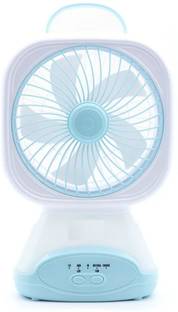 Raptas Portable Night Light Fan – Compact & Rechargeable Cooling with Soft LED with 1 Year Warranty 2 mm Table Fan