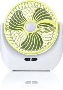 NexusCool High Speed Rechargeable Table Fan with LED Light, For Kitchen, Office, Home with 1 Year Warr...