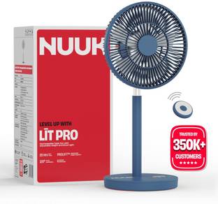 Nuuk LIT PRO with 1 Year Warranty BLDC Motor with Remote, Silent Operation 177.8 mm Table Fan