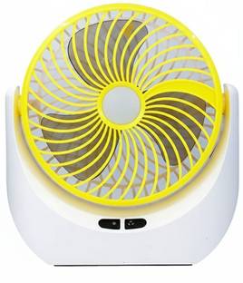 Terviiix High Speed Rechargeable Table Fan with LED Light For Home, Kitchen, Office Ultra High Speed 1...