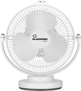 almonard Tynie Deluxe Mini Fan with 1 Year Warranty Ultra High Speed 225 mm Table Fan