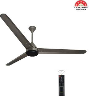 oceco Fansio Slate Chrome Grey 56 with 3 Year Warranty BLDC Motor with Remote 1400 mm Ceiling Fan