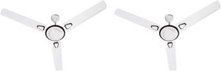 Crompton Super Briz Deco 900 mm High Speed Decorative Birkin White pack of 2 with 1 Year Warranty 900 ...