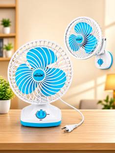 RUMEL Table Fan 260 MM with 2 Year Warranty Anti Dust, Energy Saving, High Air Delivery, Ultra High Sp...