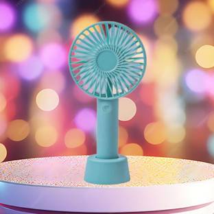Clairbell Summer Fan (Portable Hand Fan) with Rechargeable For Home/Office/TravelK390 with 1 Year Warr...