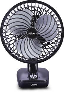 unleash Cryo 230 MM 9 Inch High Speed Table Fan For Home With Powerful Motor with 24 Months Warranty E...