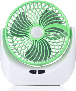 Terviiix High Speed Rechargeable Table Fan with LED Light For Office, Kitchen, Home Ultra High Speed 1...