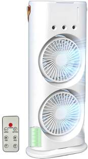 Purvish Rechargeable Air Cooling Fan, 3 Speed Mode, Remote Control, usb Cooler 5 Star 75 mm 6 Blade To...