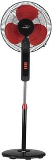 V-Guard Esfera STS Plus Neo (Red Black) with 2 Year Warranty 400 mm Pedestal Fan
