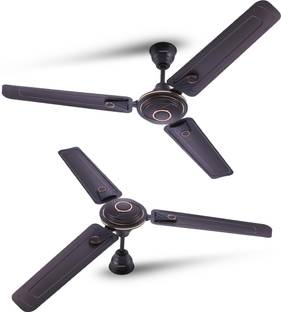 LONGWINGS Bolt inch Ultra High Speed 3 Blade Anti-Dust Decorative Star Rated Ceiling Fan with 1 Year Warranty Energy Saving 1200 mm Ceiling Fan