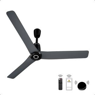 Atomberg Aris Contour Smart|Voice Control|Best Air Flow|Silent|Award Winning D�cor Design with 3 Year Warranty BLDC Motor with Remote 1200 mm Ceiling Fan