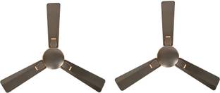 क्रॉम्पटन New Aura Prime Anti-Dust titanium rosegold pack of 2 1200.0 mm सीलिंग फैन