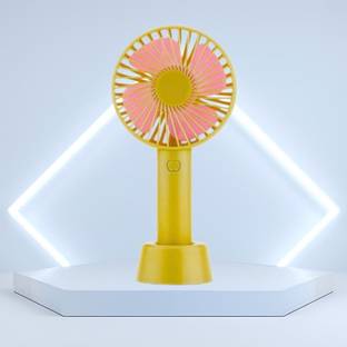 Clairbell Summer Fan (Portable Hand Fan) with Rechargeable For Home/Office/TravelJ386 with 1 Year Warr...