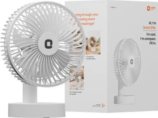 Orient Electric Elfie | Rechargeable Compact Mini Personal Fan | USB Type-C Charging with 1 Year Warra...