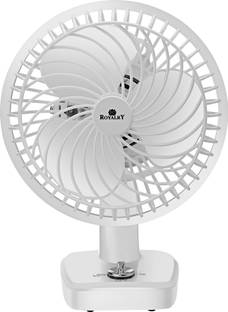 royalry Table Fan All Purpose fan - METAL BODY 9 inch High Speed Plastic Blade (White) with 1 Year War...