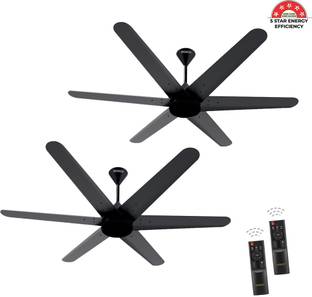 oceco Hexo BLDC Ceiling Fan with Remote Operation 5 Star 1200 mm 6 Blade Ceiling Fan