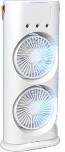 Pinxo Portable Double-End Spray Fan – USB Rechargeable Mini Desk Cooler 500 mm Exhaust Fan