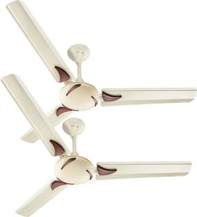 Kanishka Spyker Pk2 Ivory Copper | Energy Saving | Anti Dust | Silent Operation with 24 Months Warrant...