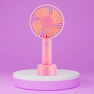Clairbell Summer Fan (Portable Hand Fan) with Rechargeable For Home/Office/TravelJ413 with 1 Year Warr...