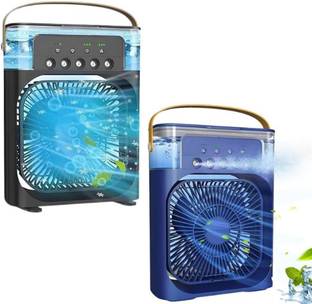DRUMSTONE Portable Mini Mist Fan & Air Cooler with 1 Year Warranty 120 mm Table Fan