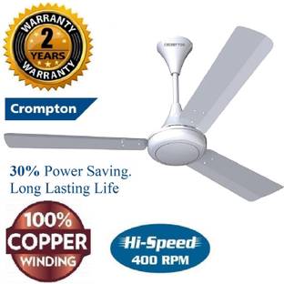 Crompton High Speed Cei;ing Fan Surebreeze 100% Copper Longer Life 2 with 24 Months Warranty Energy Saving 1200 mm Ceiling Fan
