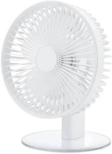 CRAFTIFY Cordless & Rechargeable Table Fan with LED Light Fan For Home | Office | Travel with 1 Year W...