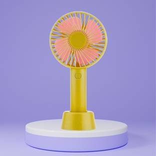 Clairbell Summer Fan (Portable Hand Fan) with Rechargeable For Home/Office/TravelJ317 with 1 Year Warr...