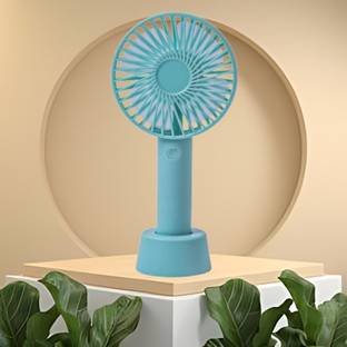 Clairbell Summer Fan (Portable Hand Fan) with Rechargeable For Home/Office/TravelI208 with 1 Year Warr...
