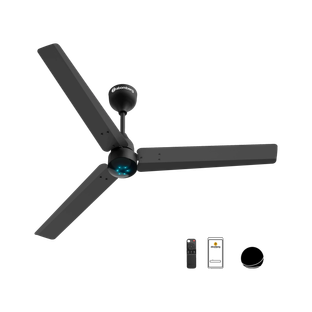 Atomberg Renesa Smart Midnight Black with 3 Year Warranty BLDC Motor with Remote 1200 mm Ceiling Fan