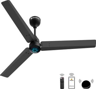Atomberg Renesa Smart Midnight Black with 3 Year Warranty BLDC Motor with Remote 1200 mm Ceiling Fan