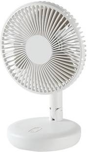 RedShell Cordless Rotating Portable Rechargeable With LED Lights 3 Speed Auto Oscillating with 1 Year ...