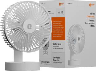 Orient Electric Elfie | Rechargeable Compact Mini Personal Fan | USB Type-C Charging with 1 Year Warra...
