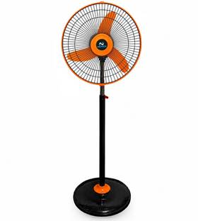 Nuvex High-Speed Pedestal Fan, 3-Blade Standing Fan with Heavy Base with 12 Months Warranty 230 mm Ped...