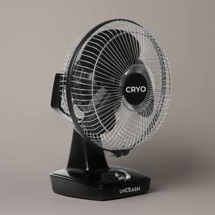 unleash CRYO HIGH SPEED 9 INCH 230 MM METAL JAALI TABLE FAN FOR HOME, OFFICE with 1 Year Warranty Ener...