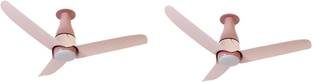 Crompton Silent Pro Blossom Pack of 2 with 1 Year Warranty BLDC Motor with Remote 1200 mm Ceiling Fan