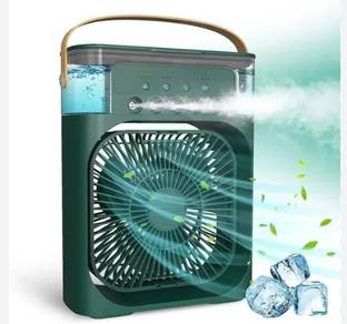 Ortel 3-in-1 Portable Mini Air Fan Green with Humidifier, | LED Light | Energy Saving Ultra High Speed...